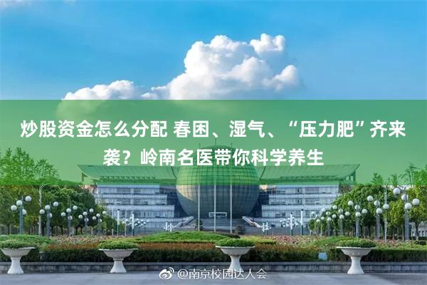 炒股资金怎么分配 春困、湿气、“压力肥”齐来袭？岭南名医带你科学养生