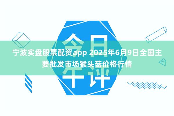 宁波实盘股票配资app 2025年6月9日全国主要批发市场猴头菇价格行情